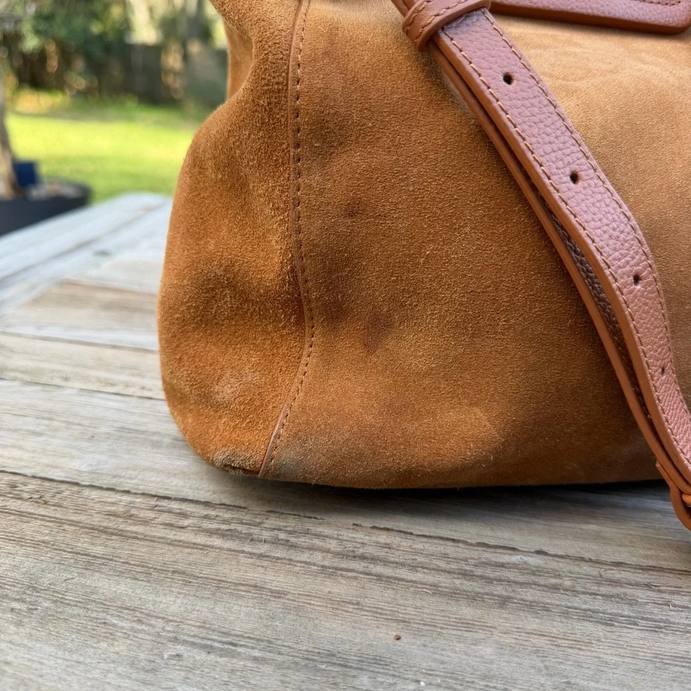 Anthropologie TMRW Studio‎ Antonio Suede Leather Crossbody Tote